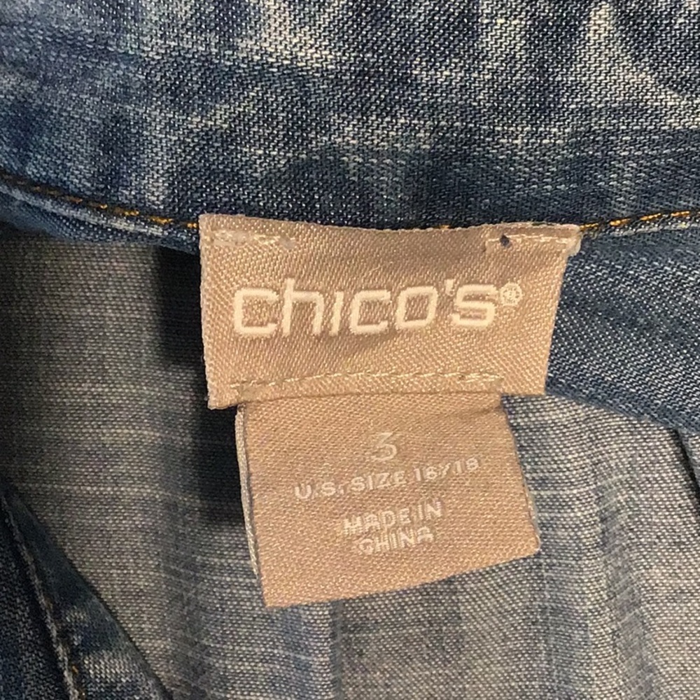 Chico’s chambray tunic - Picture 4 of 6